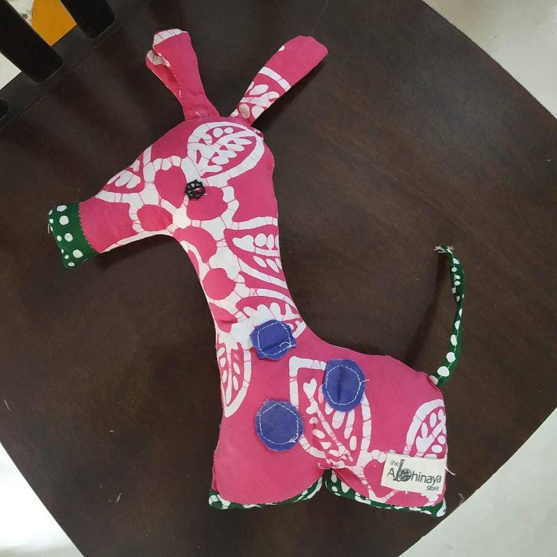 Upcycled Giraffe Stuffed Toy