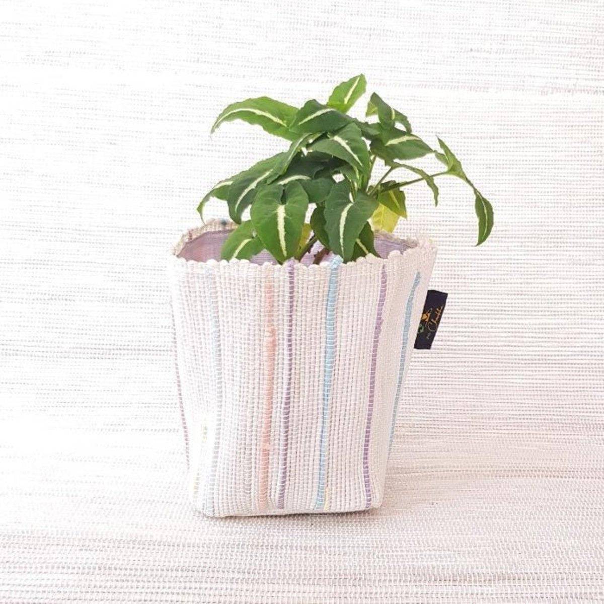 Upcycled Handwoven Grow Pot - Small