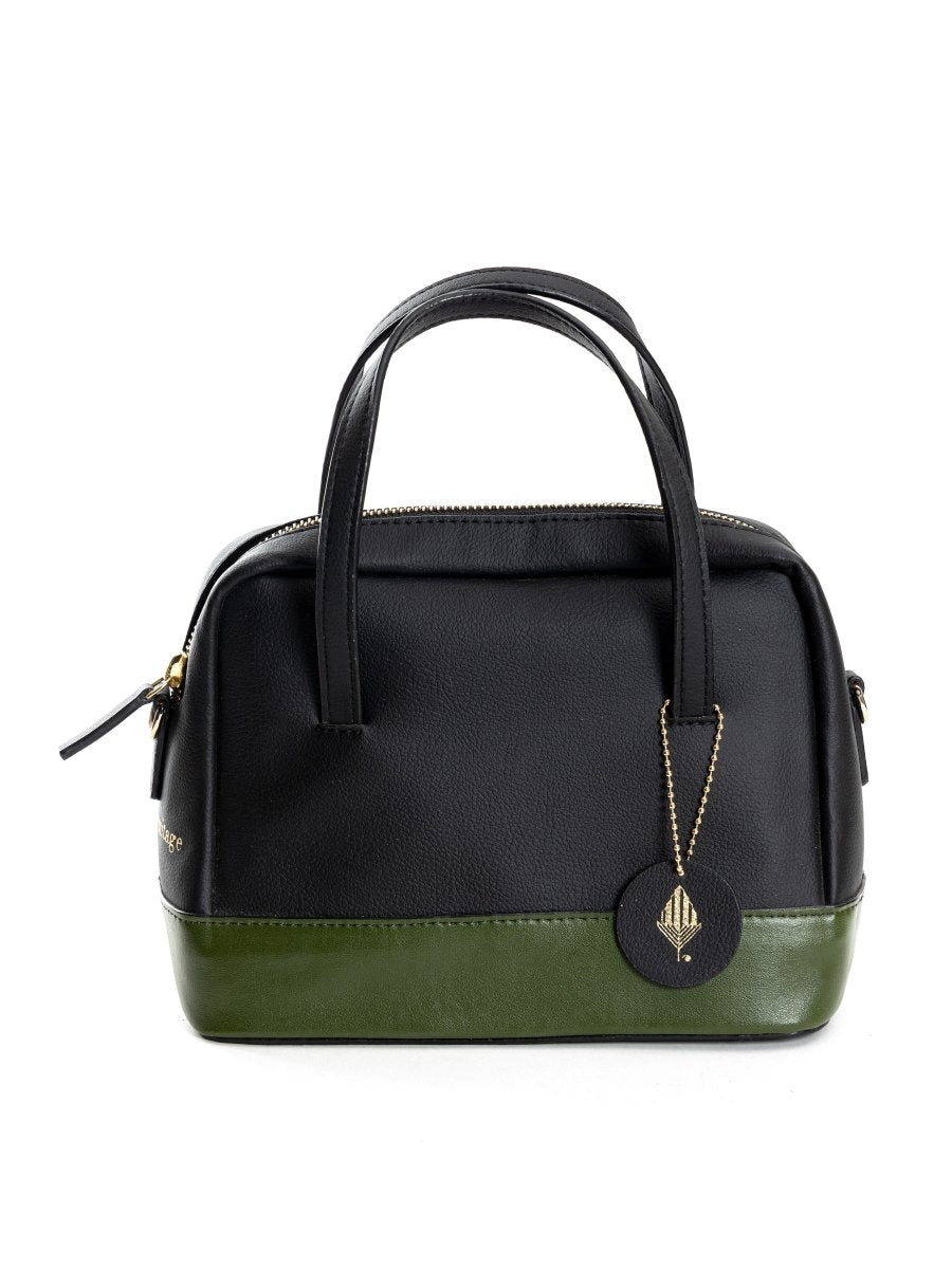 Vanadey (Black & Green) | Women's Bag made with Cactus Leather