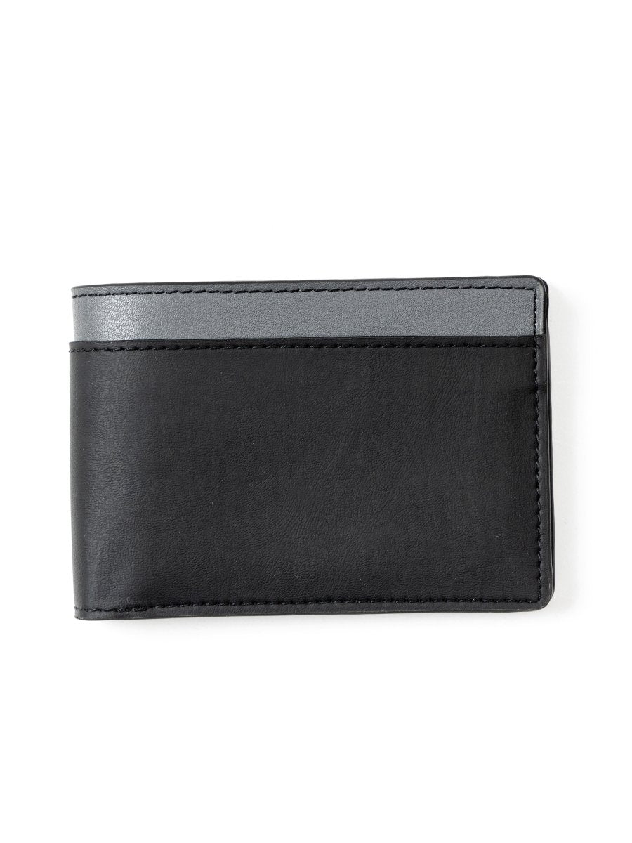 Zeus (Black & Grey) | Mens Wallet made of Cactus Leather